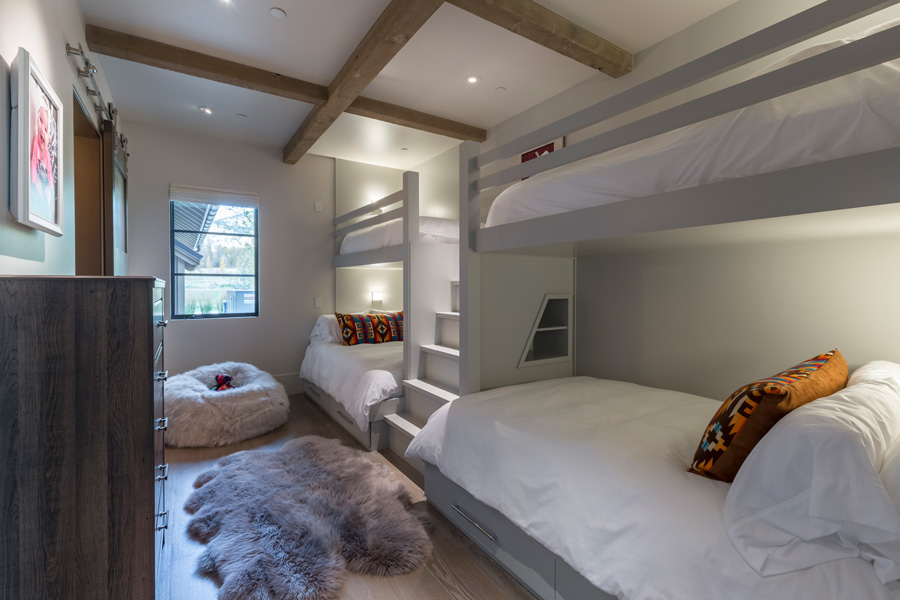 Bedroom double twin bunks