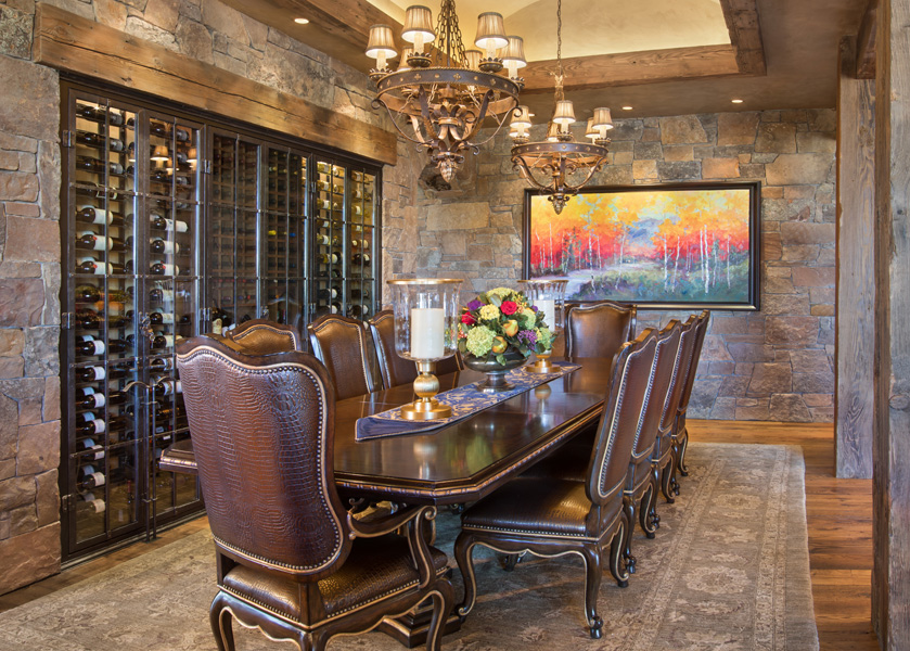 Stone Dining and Wine Room